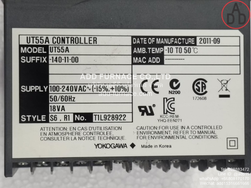 Yokogawa UT55A-100-10-00(5)